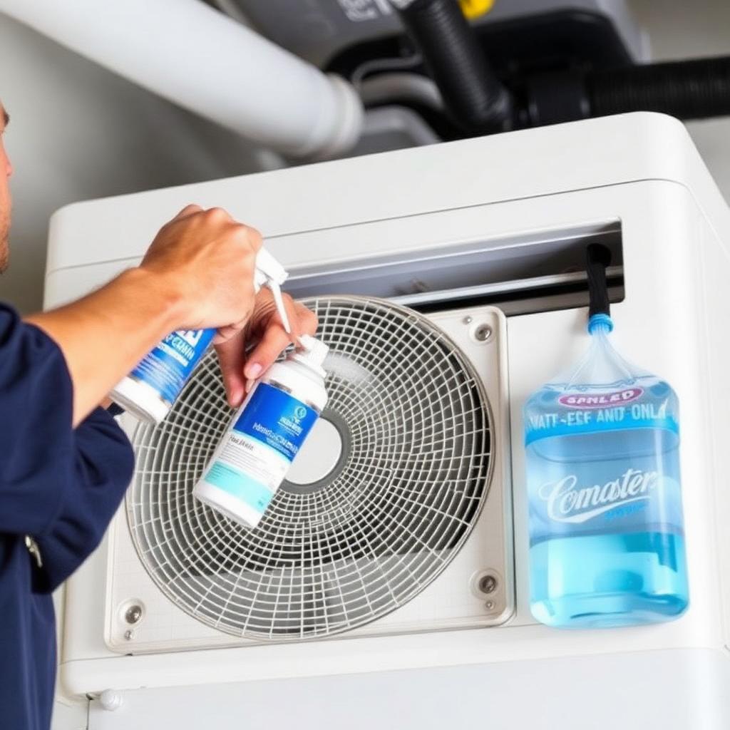Limpeza profissional de ar-condicionado